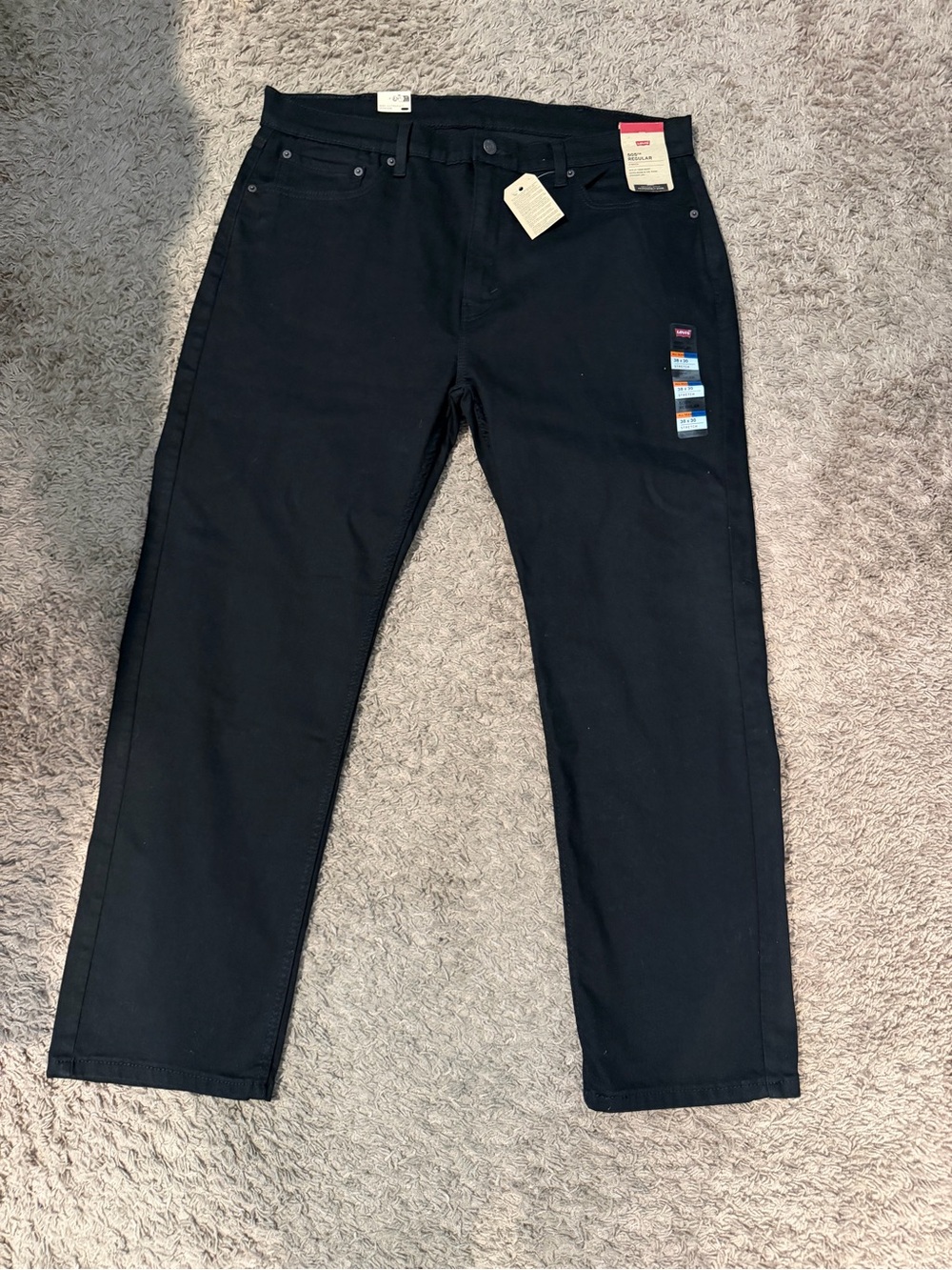 Levi's Black Straight Jeans - Classic Straight Fit